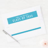 Bewerkbare Kleurenschool Klasse Reunion Naam Rechthoekige Sticker (Envelop)