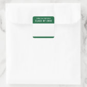 Bewerkbare Kleurenschool Klasse Reunion Naam Vierkante Sticker (Tas)