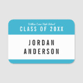 Bewerkbare Kleurenschool Klasse Reunion Naamplaatje (Voorkant)