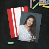 Bewerkbare kleurenvariëteit Foto Afstuderen aankon Kaart