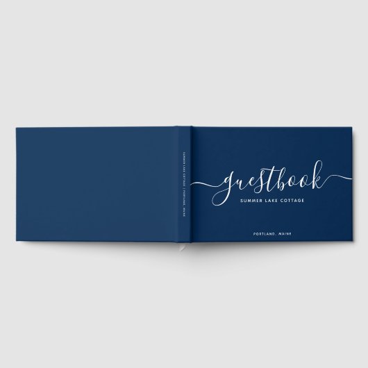 Bewerkbare kleurkalligrafie Vack Home of Huur Gastenboek (Volledig)