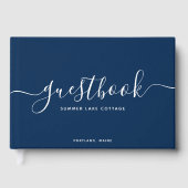 Bewerkbare kleurkalligrafie Vack Home of Huur Gastenboek (Voorkant)