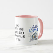 Bewerkbare kleurnaam foto Schrijf vakantie geschen Mok (Voorkant rechts)