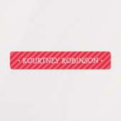 Bewerkbare kleurrijke school Kinder naam Labels (Design 1)