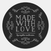 Bewerkbare Kleurrijke Versieringen Gemaakt Met Lie Ronde Sticker (Voorkant)