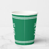 Bewerkbare kleurvariatie Voeg naam toe Nummer Papi Papieren Bekers (Rechts)