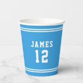 Bewerkbare kleurvariatie Voeg naam toe Nummer Papi Papieren Bekers (Achterkant)