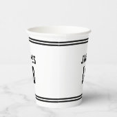 Bewerkbare kleurvariatie Voeg naam toe Nummer Papi Papieren Bekers (Rechts)