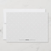 Bewerkbare kleurzoet hartkoninklijke Baby geboorte Feestdagenkaart (Achterkant)