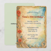 Bewerkbare Klimrozen en Krullen Kaart (Voorkant / Achterkant)