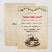 Bewerkbare koffie en donuts kaart (Voorkant / Achterkant)