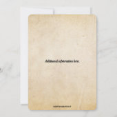 Bewerkbare koffie en donuts kaart (Achterkant)