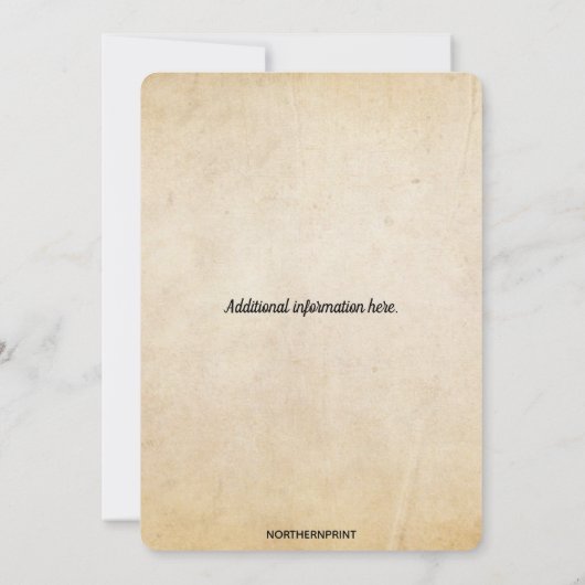 Bewerkbare koffie en donuts kaart (Achterkant)