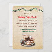 Bewerkbare koffie en donuts kaart (Voorkant)