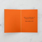 Bewerkbare Koi Fish Happy Jubileum Kaart (Binnen)