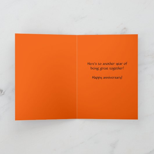 Bewerkbare Koi Fish Happy Jubileum Kaart (Binnen)