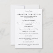 Bewerkbare Kraft Painting Art Care Kaart Invoegen (Voorkant)