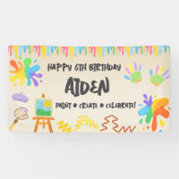 Bewerkbare Krijtstijl - Artistieke Verf & Palette