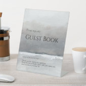 Bewerkbare Kunst Tentoonstelling Gastenboek teken Reclamebord Met Voetstuk (Insitu)