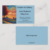 Bewerkbare Kunstgalerie Visitekaartje (Voorkant / Achterkant)