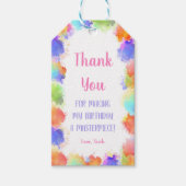 Bewerkbare kunstpartij geeft de voorkeur aan Label Cadeaulabel (Voorkant)