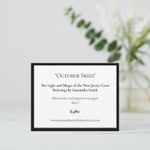 Bewerkbare kunsttentoonstelling Display Kaarten Ar