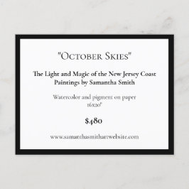 Bewerkbare kunsttentoonstelling Display Kaarten Ar