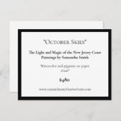 Bewerkbare kunsttentoonstelling Display Kaarten Ar (Voorkant / Achterkant)