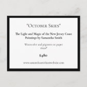 Bewerkbare kunsttentoonstelling Display Kaarten Ar (Voorkant)