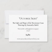 Bewerkbare kunsttentoonstelling Display Kaarten Ar (Voorkant)