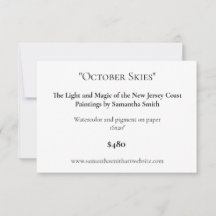 Bewerkbare kunsttentoonstelling Display Kaarten Ar