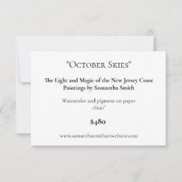 Bewerkbare kunsttentoonstelling Display Kaarten Ar