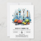 Bewerkbare Lab Fusion Scientist Verjaardag Kaart (Voorkant)