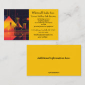 Bewerkbare Lab-services Visitekaartje (Voorkant / Achterkant)