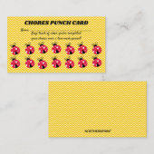 Bewerkbare Lady Bug Chores Rewards-Kaart Klantenkaartje (Voorkant / Achterkant)