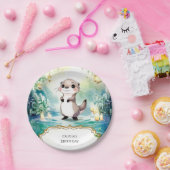 Bewerkbare Lake Otter Verjaardag Papieren Bordje (Feest)