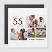 bewerkbare leeftijd moderne verjaardag multi - fot (Voorkant / Achterkant)