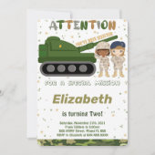 Bewerkbare leger uitnodigingen (Voorkant)