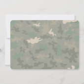 Bewerkbare leger verjaardag foto uitnodigingen (Achterkant)