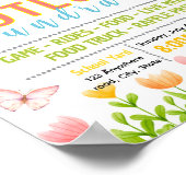 Bewerkbare lente potluck fondsenwervingsflyer poster (Hoek)