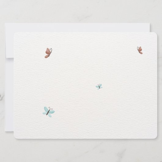 Bewerkbare Leuke Neutrale Aqeeqah Uitnodiging Kaar (Achterkant)