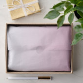 (Bewerkbare) Licht Roze Kleur Ombre & Uw Tekst Tissuepapier (Geschenk)