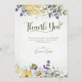Bewerkbare Lila & groene bruiloft uitnodiging Foli (Voorkant / Achterkant)