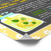 Bewerkbare limonade fondsenwervingsflyer poster (Hoek)