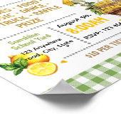 Bewerkbare limonade fondsenwervingsflyer poster (Hoek)