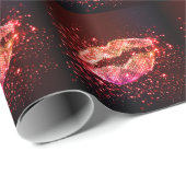 Bewerkbare lippenillustratie: eenvoudig grafisch o cadeaupapier (Rol Hoek)