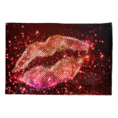 Bewerkbare lippenillustratie: eenvoudig grafisch o kussensloop (Achterkant)