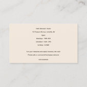 Bewerkbare Liquidators en Antiek Dealers Visitekaartje (Achterkant)