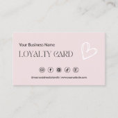 Bewerkbare Loyalty Kaart Sjabloon, (Voorkant)