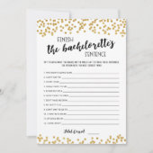 Bewerkbare 'Maak de zin van de Bachelorette af' ka Kaart (Voorkant)